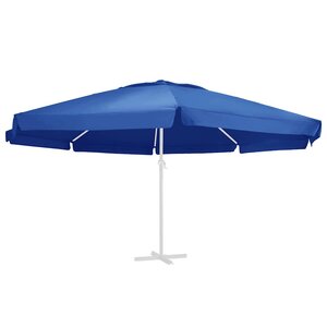vidaXL Tissu de remplacement pour parasol d'extérieur Bleu azuré 610cm