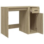 vidaXL Bureau Chêne sonoma 100x49x75 cm Bois d'ingénierie