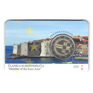 2 euros commémorative Croatie 2023 BU Coincard - Adhésion à l'UE.