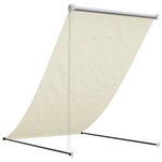 vidaXL Auvent rétractable crème 100x150 m tissu et acier
