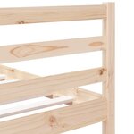 vidaXL Cadre de lit 90x190 cm Simple Bois massif