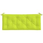 vidaXL Coussin de banc de jardin vert brillant 120x50x7cm tissu oxford