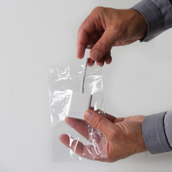 Lot de 1000 sachets plastiques à fermeture zip 120x170mm standard 50µ