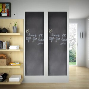 Tableau autocollant mural 0 6 x 3 m 2 rouleaux avec craies noir 02_0045435