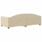 vidaXL Lit de repos crème 90x200 cm tissu