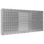 vidaXL Armoire à outils murale Style Industriel Métal Gris et noir