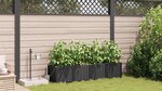 Jardinières vidaXL avec système d'irrigation 4 Pièces Noir