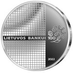 Pièce de monnaie 20 euro Lituanie 2022 argent BE – Banque de Lituanie