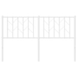 vidaXL Tête de lit métal blanc 140 cm