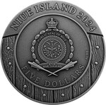 Pièce de monnaie en Argent 5 Dollars g 62.2 (2 oz) Millésime 2024  s BARBARIAN