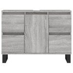 vidaXL Armoire salle de bain sonoma gris 80x33x60 cm bois d'ingénierie