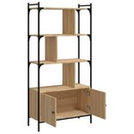 vidaXL Bibliothèque avec portes chêne sonoma 76 5x30x154 5 cm