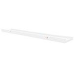 vidaXL Étagères à rebord pour cadre photo 2 Pièces Blanc 80x9x3 cm MDF
