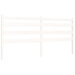 vidaXL Cadre de lit avec tête de lit blanc 200x200 cm bois massif