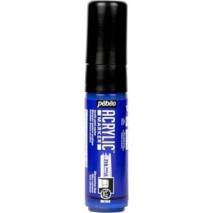 Marqueur acrylique pointe 5-15mm Bleu outremer PÉBÉO