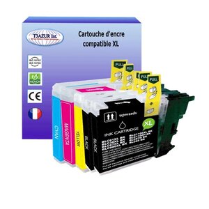 T3AZUR - 5x Cartouches compatibles avec Brother LC1100 XL pour Brother MFC6890CN MFC6890CW MFC695CDN MFC695CDWN MFC735CD MFC735CDW