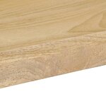 vidaXL Table à manger 115x55x76 cm Bois de manguier massif et acier