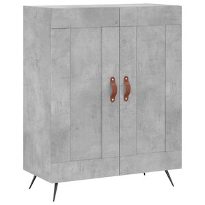 vidaXL Buffet gris béton 69 5x34x90 cm bois d'ingénierie