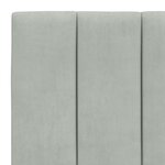 vidaXL Cadre de lit avec tête de lit Gris clair 90x200 cm Velours