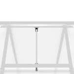 vidaXL Serre avec cadre de base argenté 224x169x195 cm aluminium