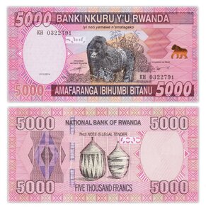 Billet de Collection 5000 francs 2014 Rwanda - Neuf - p41
