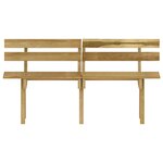 vidaXL Ensemble à manger de jardin 5 Pièces Bois de pin imprégné