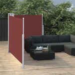 vidaXL Auvent latéral rétractable Marron 100 x 600 cm