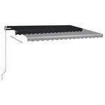 vidaXL Auvent automatique sur pied 400x350 cm Anthracite