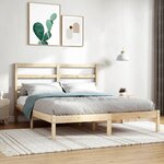 vidaXL Cadre de lit Bois de pin massif 140x200 cm