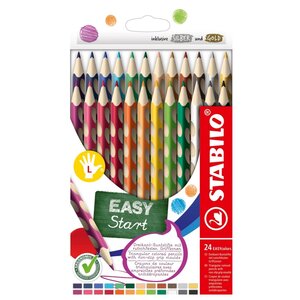STABILO Crayon de couleur EASYcolors gaucher étui de 24