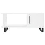vidaXL Table basse blanc 90x50x40 cm bois d'ingénierie