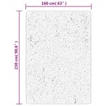 vidaXL Tapis OVIEDO à poils courts anthracite 160x230 cm