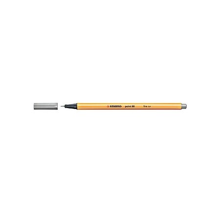 Stylo-Feutre POINT 88 Pointe Fine 0,4 mm gris foncé STABILO