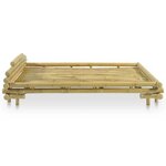 vidaXL Cadre de lit Bambou 140 x 200 cm