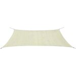 vidaXL Parasol en PEHD rectangulaire 4 x 6 m Crème