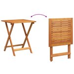 vidaxl Ensemble Bistro Pliable de 3 Pièces avec Coussins en Bois Massif d'Acacia