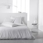 Drap housse - 180 x 200+30 cm uni - Craie