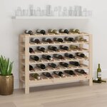 vidaXL Casier à vin 109 5x30x82 cm Bois de pin massif