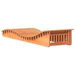 vidaXL Chaises longues lot de 2 cire marron bois massif de pin