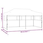 vidaXL Tente de réception pliable bleue 3 x 6 m