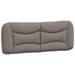 vidaXL Cadre de lit avec lumières LED taupe 120x200 cm tissu