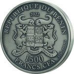 Pièce de monnaie en Argent 1500 Francs g 93.3 (3 oz) Millésime 2022 Urban Hunters FALCON
