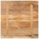 vidaXL Dessus de table 70x70x2 5 cm carré bois massif manguier
