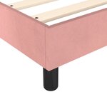 vidaXL Cadre de lit Rose 140x190 cm Velours