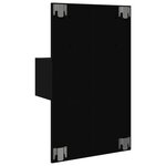 vidaXL Table de chevet murale avec lumières LED noir