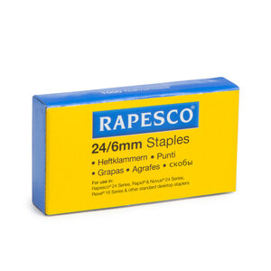 Boite de 1000 Agrafes Galvanisées 24/6mm RAPESCO