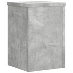 vidaXL Supports pour plantes 2 Pièces gris béton bois d'ingénierie