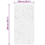 vidaXL Tapis HUARTE à poils courts doux lavable rouge clair 100x200 cm