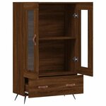 vidaXL Buffet haut chêne marron 69 5x31x115 cm bois d'ingénierie
