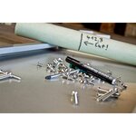 Marqueur Permanent 2200C Corps Alu Noir Pointe Biseau 1-5 mm x 6 EDDING